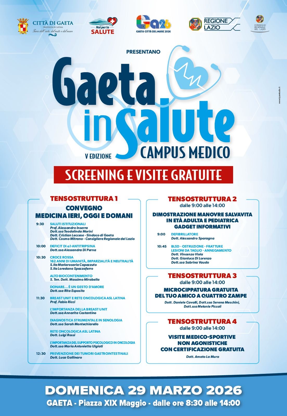 locandina ufficiale posizione tensostrutture